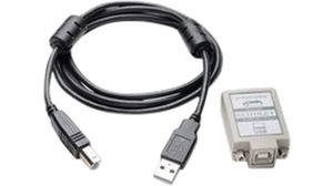 USB Adapter 2231A Series DC Power Supplies, USB-A Plug - USB-B Plug Grey