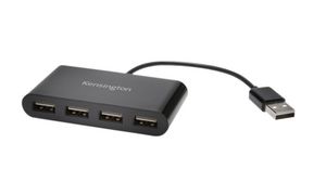 USB Hub, USB-A Plug, 2.0, USB Ports 4, USB-A Socket