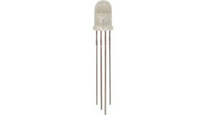 LED B 460nm, G 515nm, R 645nm RGB 5 mm T-1 3/4