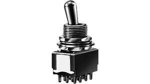 Miniature Toggle Switch ON-OFF-ON 6 A