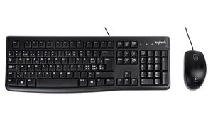 Keyboard and Mouse, 1000dpi, MK120, BG Bulgaria, QWERTY / CYRILLIC, Cable