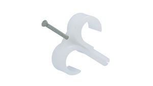 Double Cable Clip, Plug-In, Polyamide, Natural, 16 ... 19mm