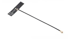 Symmetrische flexible Standalone-WLAN-Antenne, 4 dBi, U.FL, 34.9mm, Klebebefestigung