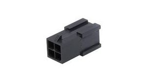 Micro-Fit 3.0 Plug Housing Dual Row 2 Circuits UL 94V-2 Glow-Wire Capable Black