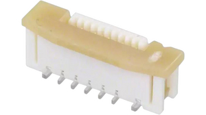FFC / FPC Connector, Poles - 10, 50V, 500mA, Straight