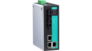Ethernet-switch, RJ45-porter 3, Fiberporter 2SC, 100Mbps, Layer 2-administrert