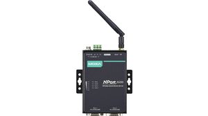 WLAN Serial Server 0-55°C, 100 Mbps, Serial Ports - 2, RS232 / RS422 / RS485