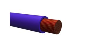 Fåtrådig ledare PVC 0.75mm² Naken koppar Purpur R2G4 100m
