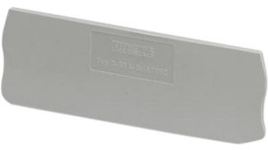 End plate, Grey, 72 x 24.3mm