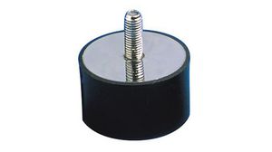 Paulstra Hutchinson M8 Anti Vibration Mount, Male Buffer Foot with 60daN Compression Load