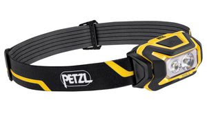 Pannlampa, LED, Laddningsbart / 3x AAA, 1.5V, 600lm, 115m, IP67, Svart/gul