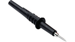 Multimeter style test probe, black, Needle, Black
