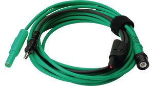 Test Lead, BNC Plug - Banana Plug, 4 mm, 3m, Green