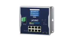 Ethernet Switch, RJ45 Ports 8, Fibre Ports 2SFP, 2.5Gbps, Layer 2 Managed