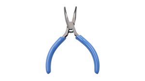 Flat Nose Pliers with Angled Jaws, Angled / Bent / Serrated, 130mm