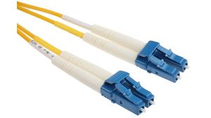 Câble confectionné en fibre optique 9/125 um OS1 Duplex LC - LC 1m