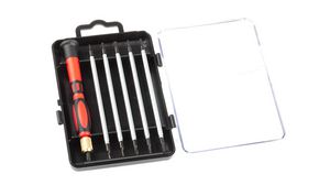 Interchangeable Blade Screwdriver Set, Rotating Grip, 7pièces, Slotted / Phillips / Torx
