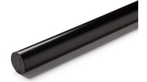 Rod, Polyethylene (PE), 0.96g/cm³, 1m, Black