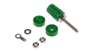 Binding Post 4mm 30A 1kV Green Pack of 5 pieces