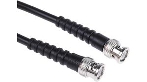 RF Cable Assembly, BNC Male Straight - BNC Male Straight, 500mm, Black