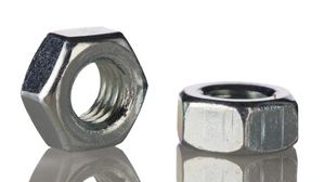 Hexagon Nut, M10, Zinc-Plated Steel, Pack of 100 pieces