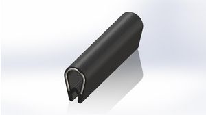 Edge Protection Strip, 10.5 x 16.8mm, PVC, 20m