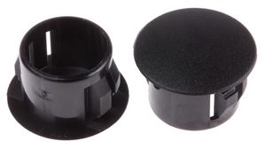 Blanking Plug, 12.7mm, Polyamide (PA), Black, Pack of 100 pieces