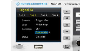 Digital I/O Trigger Option - R&S NGE100 Power Supply