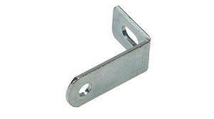 Angled Mounting Bracket Steel Silver Pack of 10 pieces