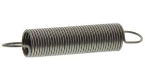 Extension Spring, 30.4 ... 86.6mm, 0.12N/mm, 7.9N, Stainless Steel
