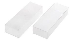 Raaco Transparent PP Compartment Box, 47mm x 79mm x 218mm
