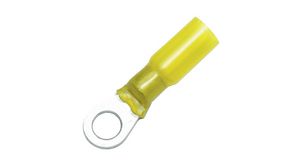 Ring Terminal, Yellow, 6.5mm, M6, 6mm²