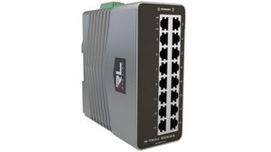 Industrial Ethernet Switch, RJ45 Ports 16, 1Gbps, Layer 2 Managed