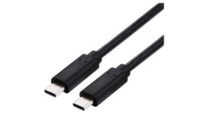 Cable, 240W, USB-C Plug - USB-C Plug, 500mm, USB 4.0, Black