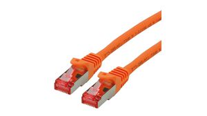 Kabel połączeniowy, Wtyczka RJ45 - Wtyczka RJ45, Cat 6, S/FTP, 1.5m, Pomarańczowy