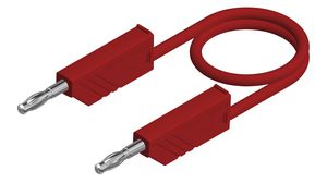 Test Lead, Tin-Plated Brass, 1m, Red