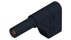 Safety plug, Black, Nickel-Plated, 1kV, 24A