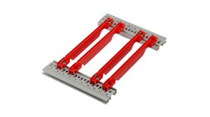 Guide Rail, 280mm, Polycarbonate, Red