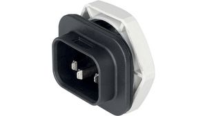 IEC Cable Connector Set, Inlet / Outlet, S15, 10A