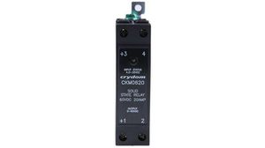 CKM Series Solid State Relay, 20 A Load, DIN Rail Mount, 60 V Load, 32 V Control