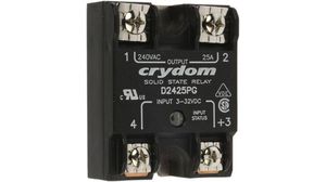 1 Series Solid State Relay, 25 A Load, Panel Mount, 280 V rms Load, 32 V Control