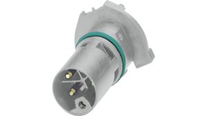 Circular Connector, M12, Plug, Straight, Poles - 5, Solder, PCB