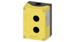 Switch Enclosure, 2 Command Points, 85x114x64mm, Yellow, SIRIUS ACT