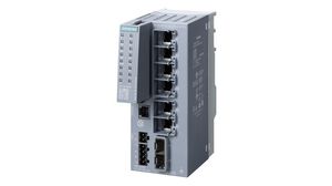 Industrial Ethernet Switch, RJ45 Ports 6, Fibre Ports 2SFP, 1Gbps, Layer 2 Managed