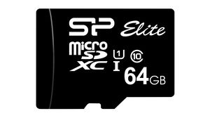 Memory Card, microSD, 64GB, 85MB/s, 15MB/s, Black
