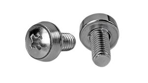 Mounting Screws, M6, 12mm, Nikkelöity teräs, 100 kappaleen pakkaus