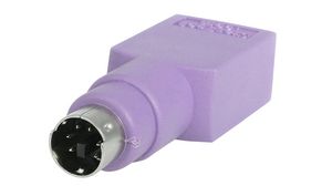 Adapter, USB-A 2.0 Socket - PS/2 Plug