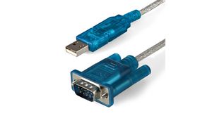 USB seriell adapter, RS-232, 1 DB9, hane