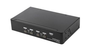 Switch KVM à 4 ports avec concentrateur USB, 3840 x 2160, DisplayPort - USB-A / USB-B