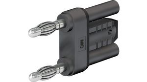 Short Circuit Plug, Black, Nickel-Plated, 30V, 32A